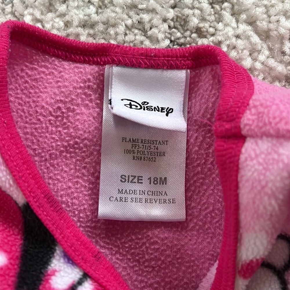 Minnie Mouse Fleece Pajamas size 18 months - Picture 4 of 4